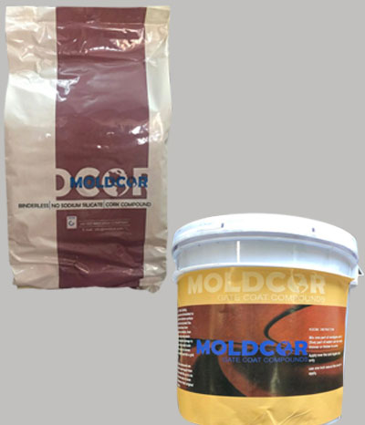 CORK POWDER MOLDCOR AND GATE COAT COMPOUNDS